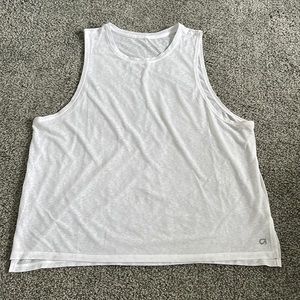 Gap Fit White Workout Tank Top SIZE M
